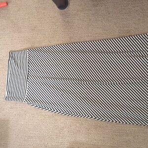 Lily Rose Black and White Striped Maxi Skirt